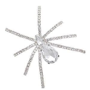 Crystal Spider Brooch